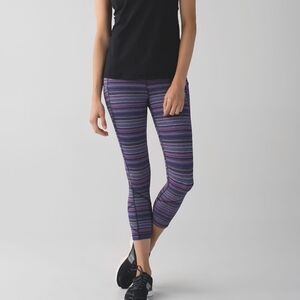 Lululemon Pace Rival Crops, Size 6